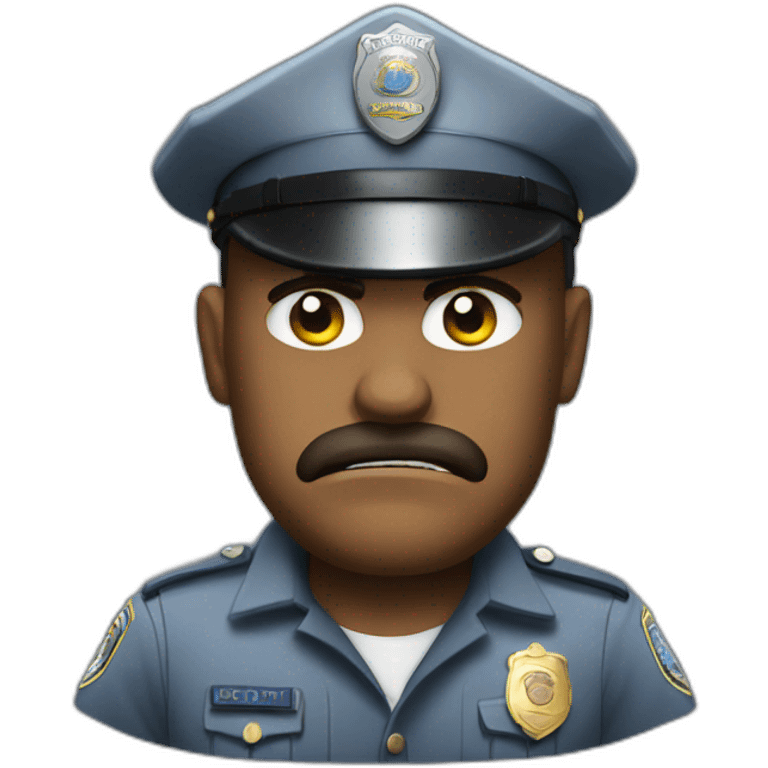 Angry cop emoji