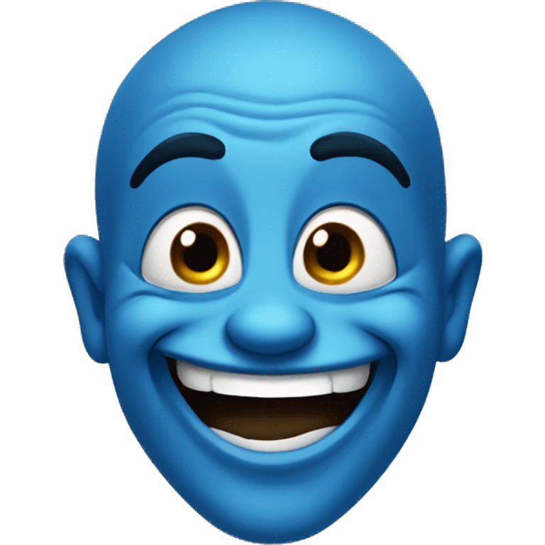 blue genie happy emoji