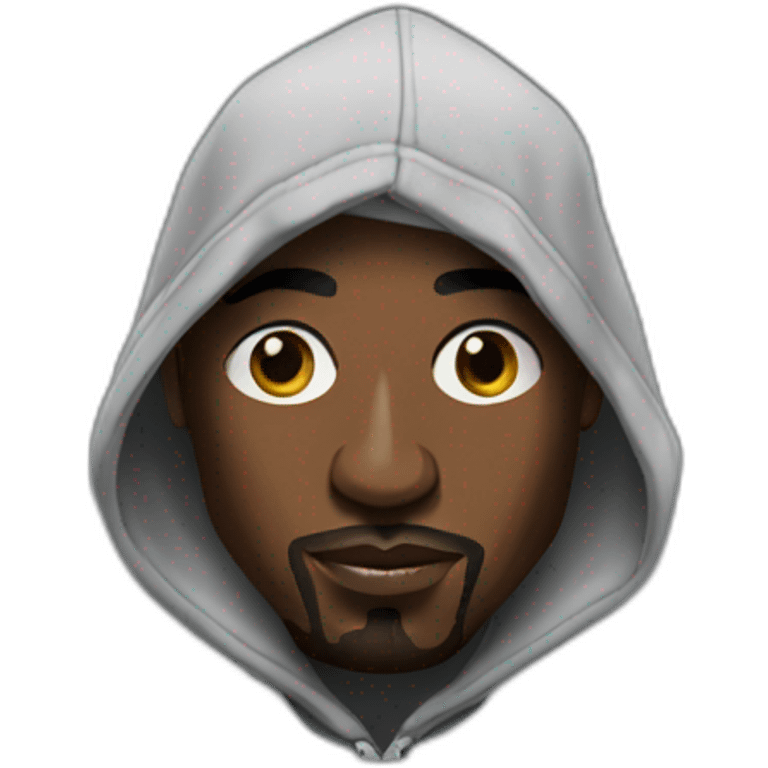 tupac wearing a hoodie emoji