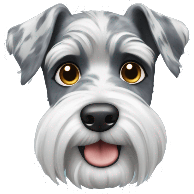 Blue Merle Schnauzer emoji