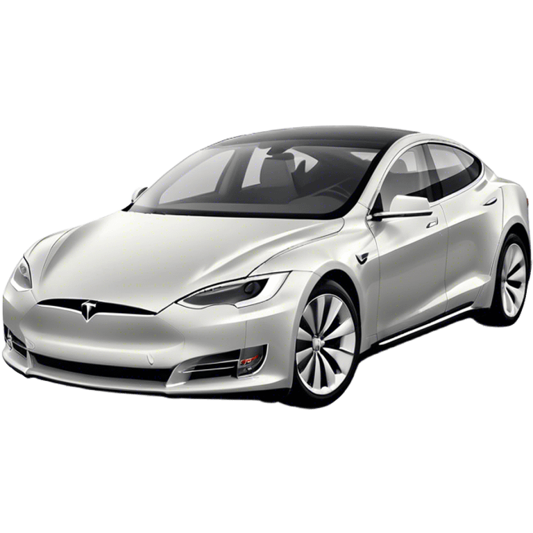 Tesla Model S - Tesla (Model Year: 2022) (Iconic colour: Silver) emoji