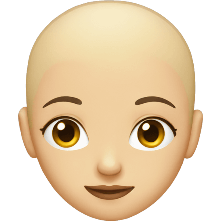 bald female face from side emoji