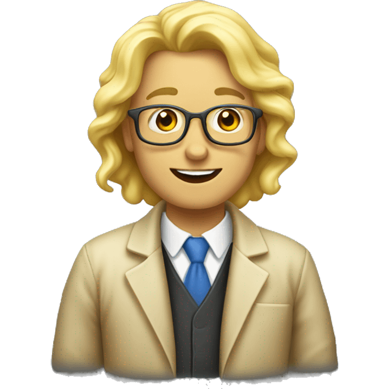 enseignante chimie blond emoji