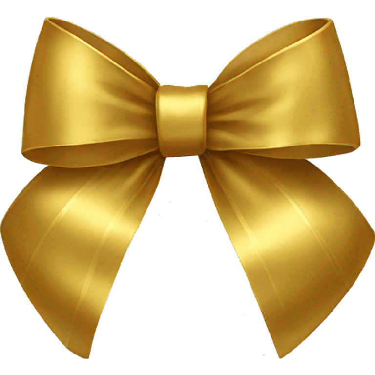 Gold bow emoji