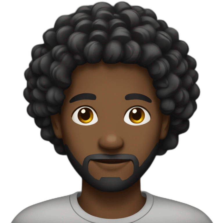 black man-locks emoji