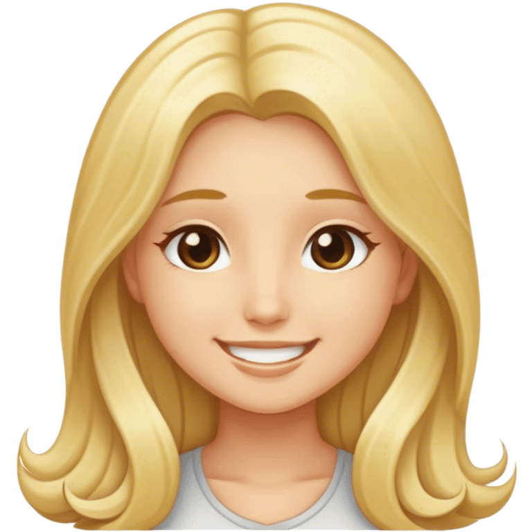 long blond hair girl  emoji