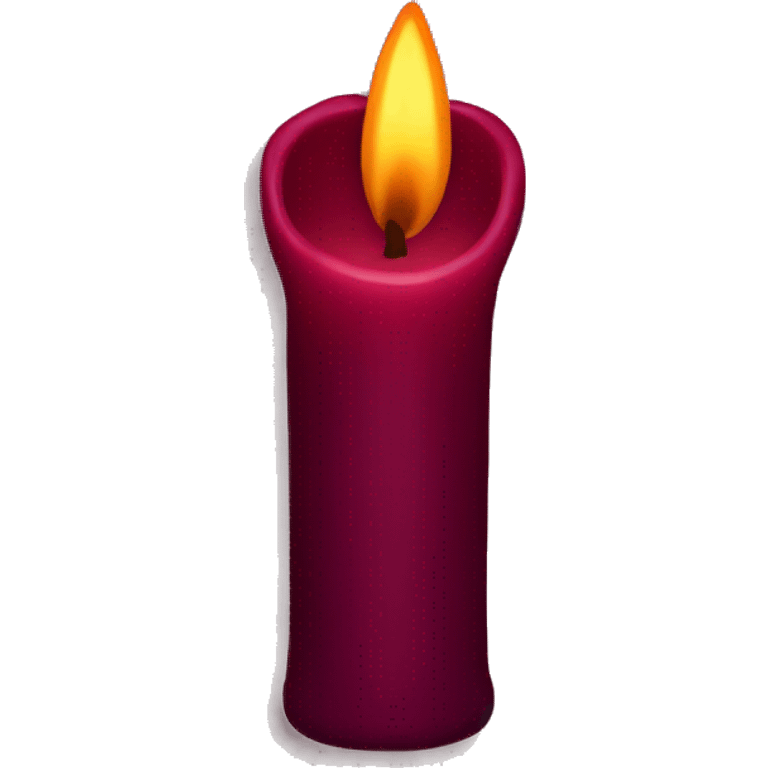 Burgundy candle  emoji