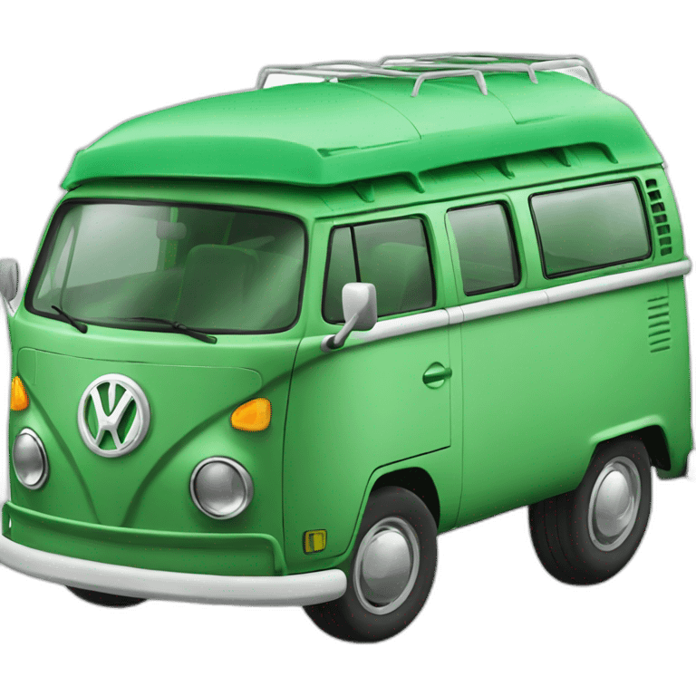 Combi vw green emoji