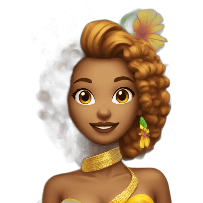 Samba girl emoji