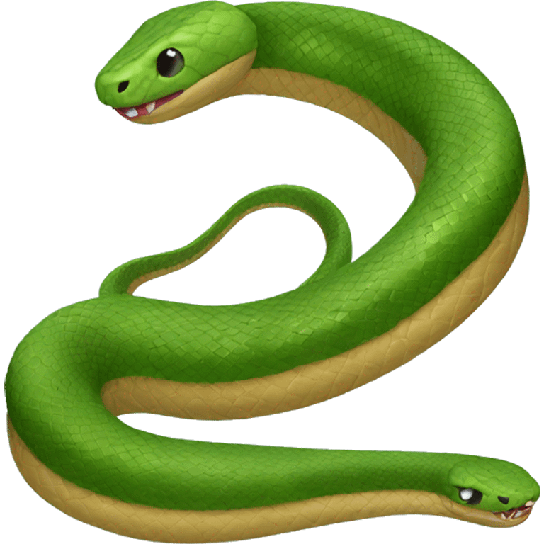 Christmas snake emoji