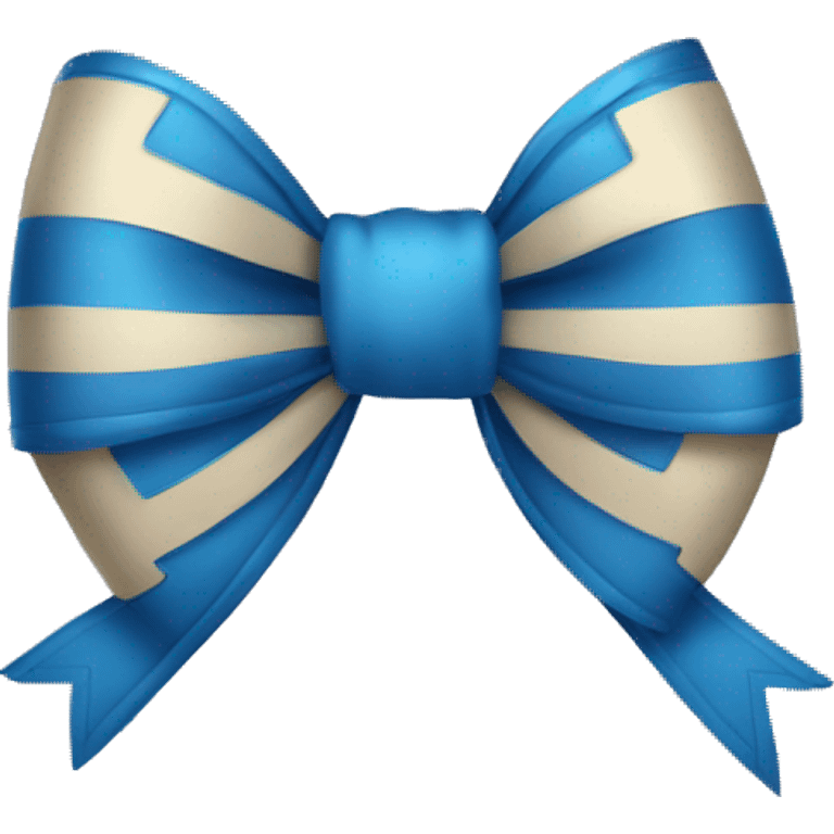 Big blue bow emoji