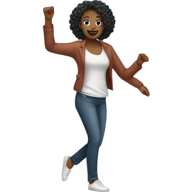 woman dancing in normal clothes emoji