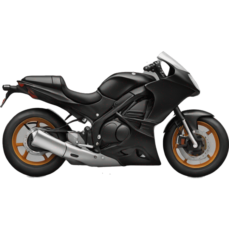 A sports black motorcycle  emoji