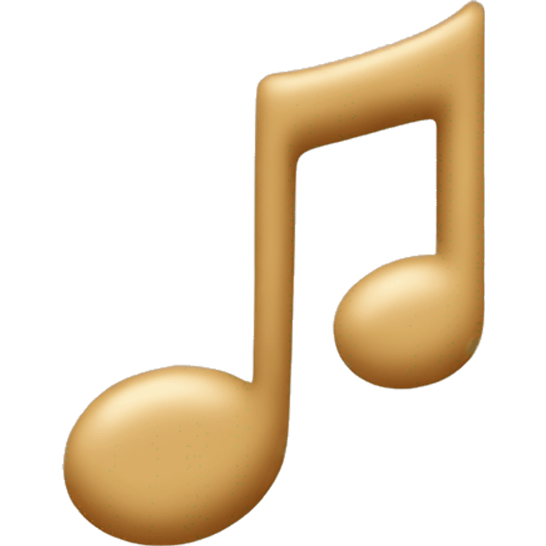 beige music note emoji