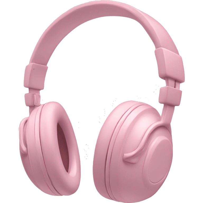 Headphones in pastel pink emoji