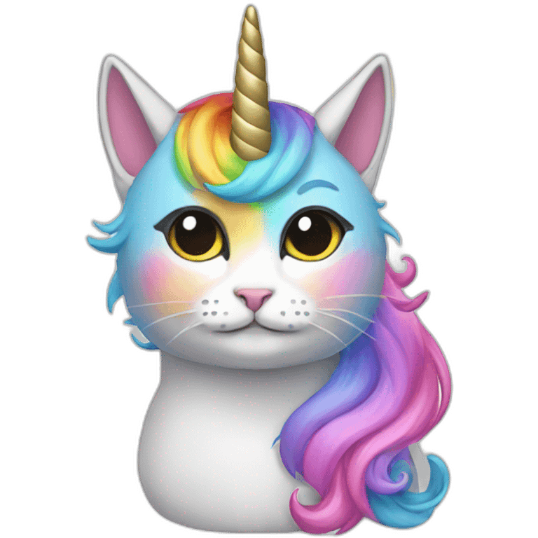 cat unicorn rainbow emoji