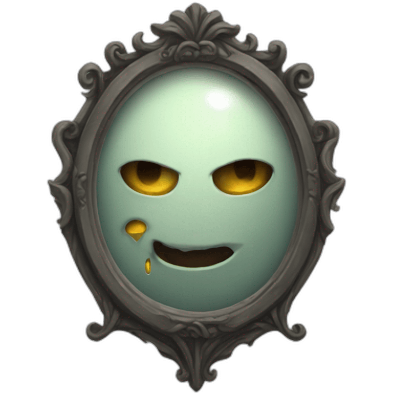 Magic mirror evil emoji