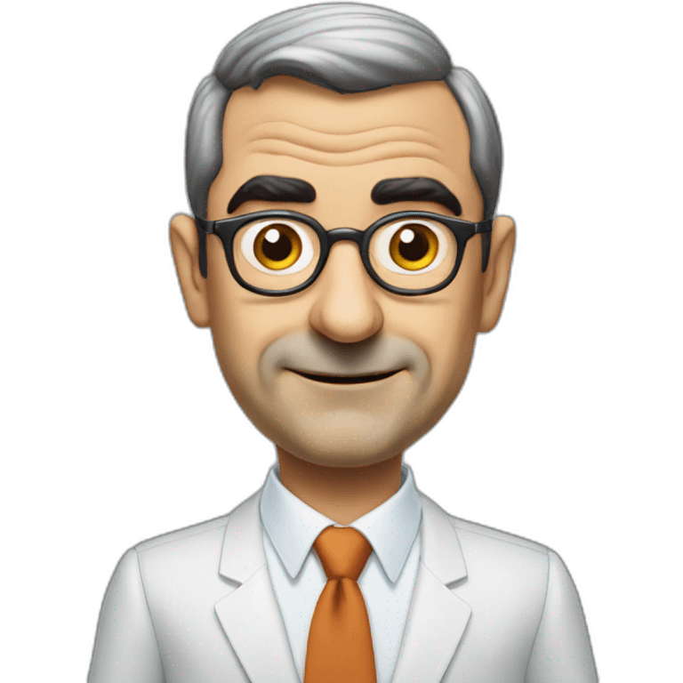 Mister Bean innovation consultant no tie wearing glasses emoji