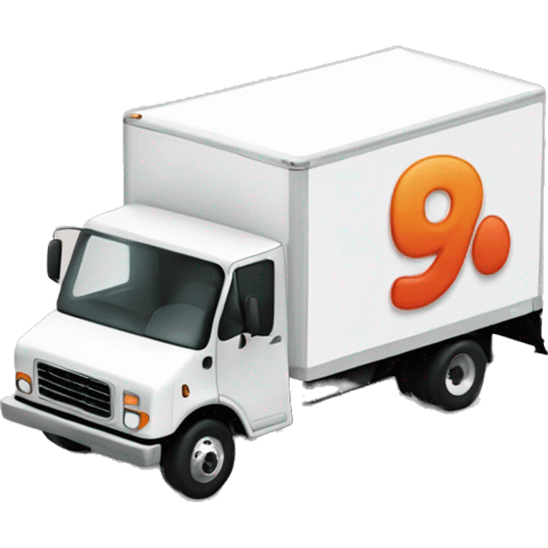 Boxtruck with letter "PGS” on the side emoji