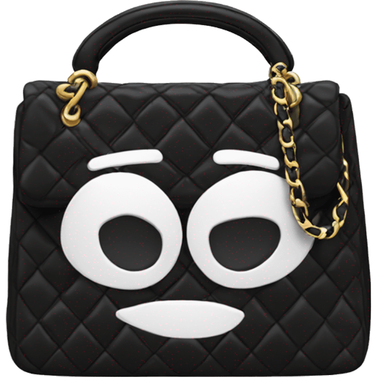 Black Chanel bag emoji