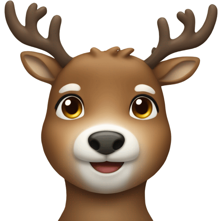 Cute reindeer  emoji