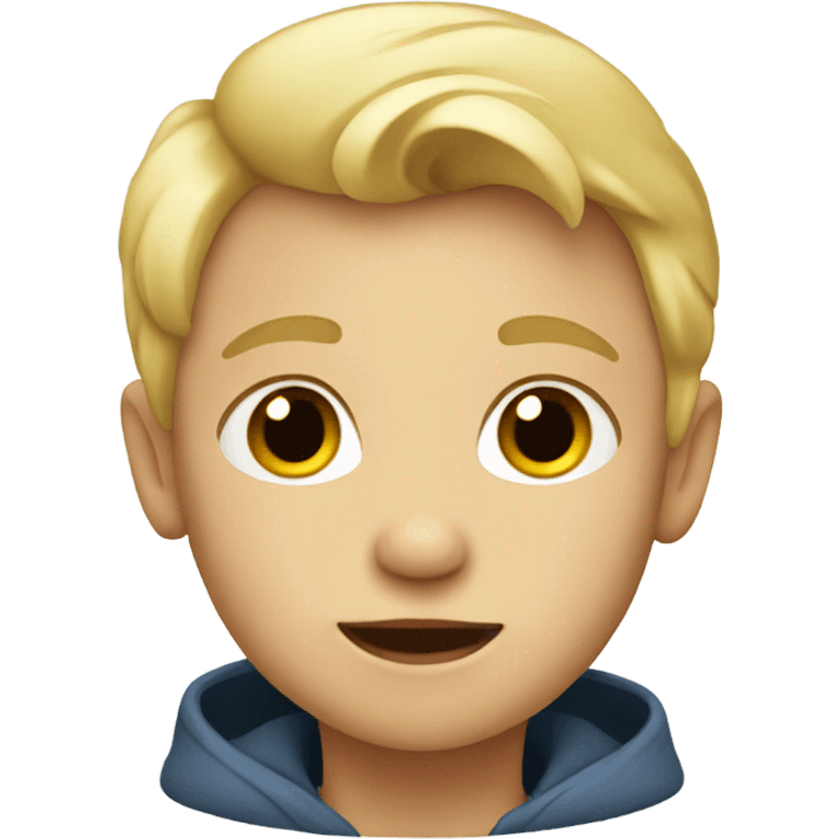 Blonde boy kid emoji