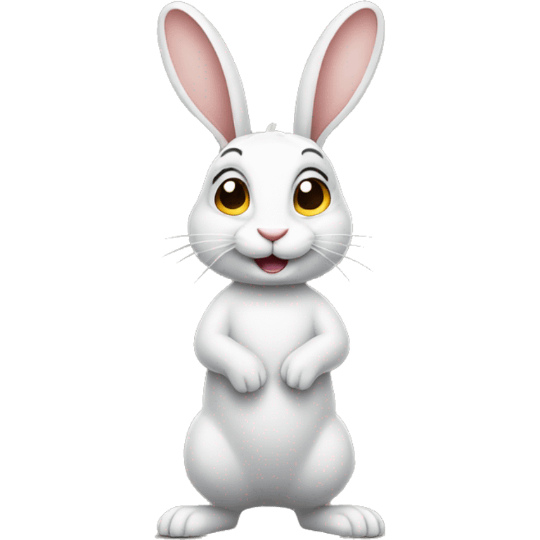 rabbit stands on two legs emoji