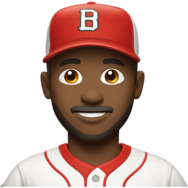 baseball pitcher in red and white uniform emoji