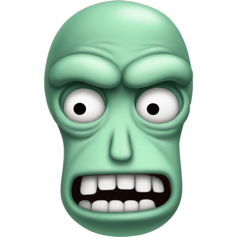 Squidward Angry emoji