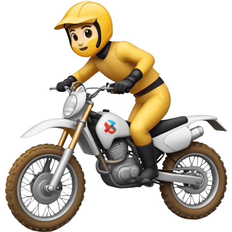 Emoji on dirtbike emoji