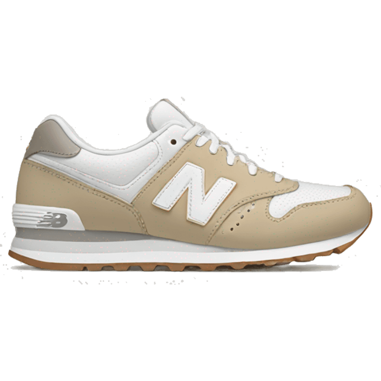 White and beige New Balance shoes emoji