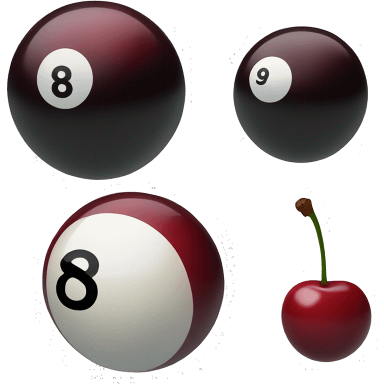 cherry 8 ball emoji