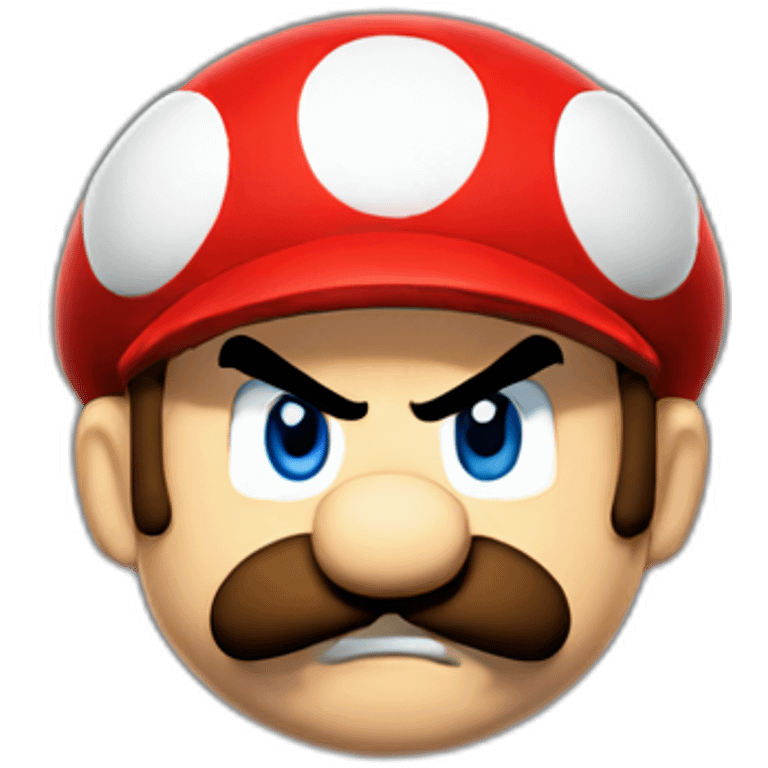 Angry Mario emoji