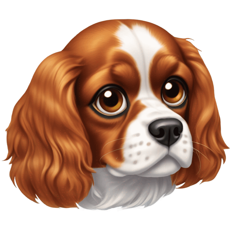 Cavalier King Charles Spaniel. emoji