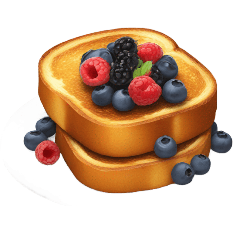 french toast with berries on top emoji