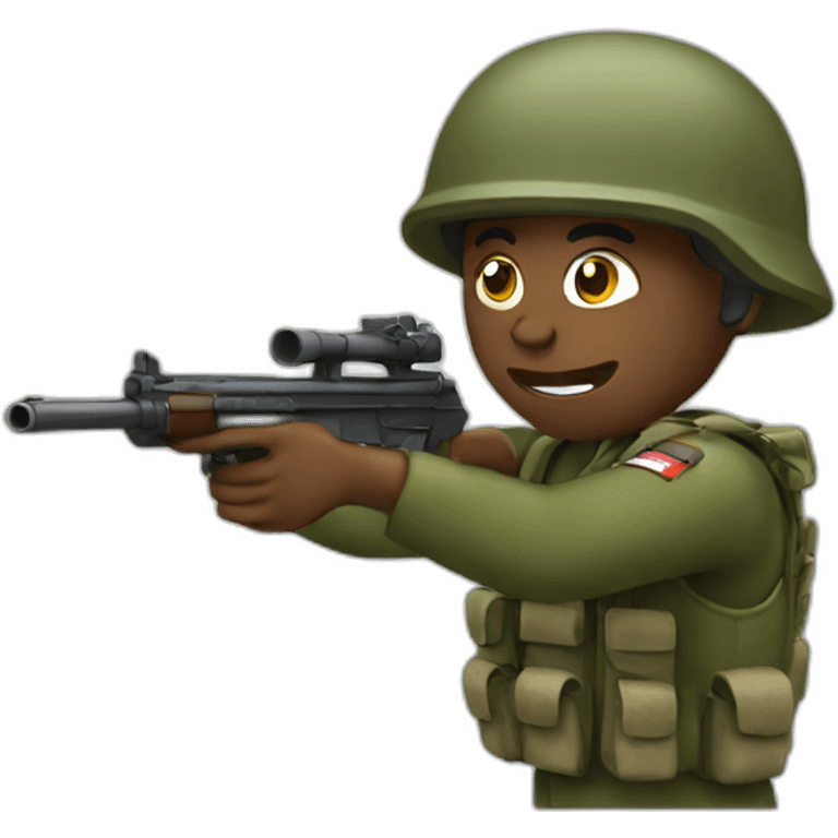 Soldier shooting emoji