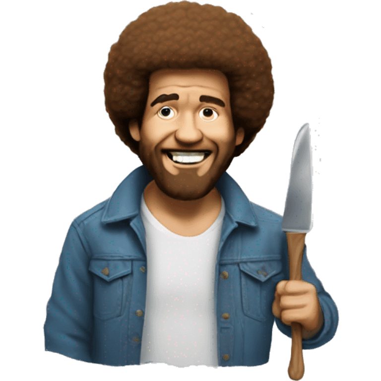 Bob Ross in the hood emoji