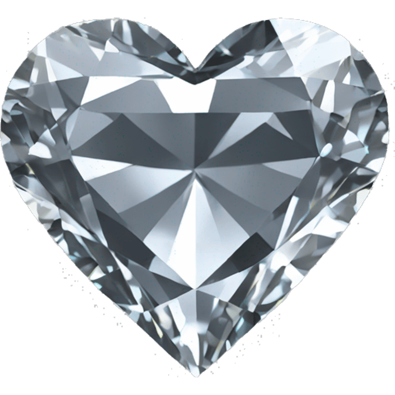 Heart shaped 56-carat gray diamond emoji