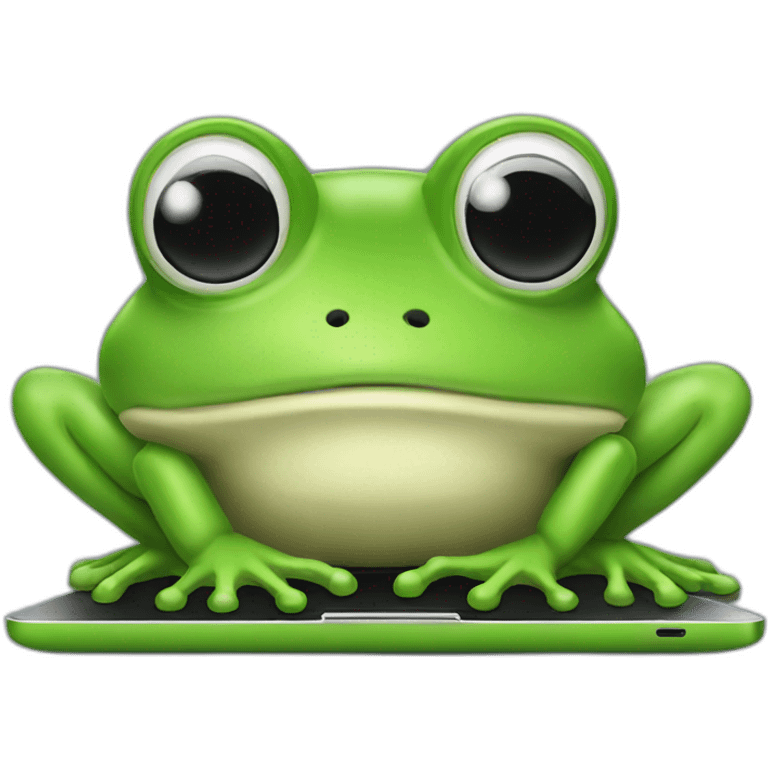 frog laptop emoji