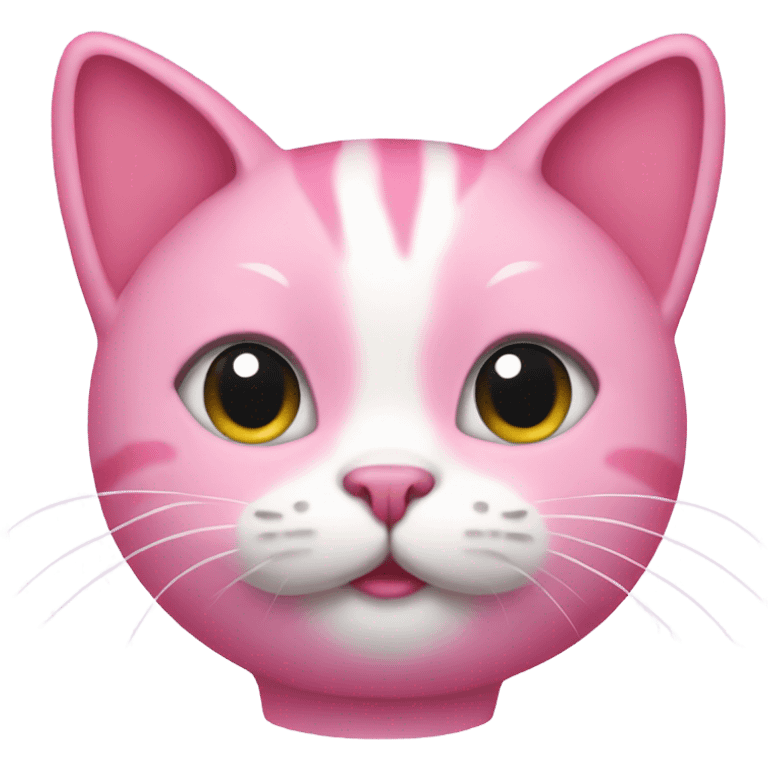 Pink cat emoji