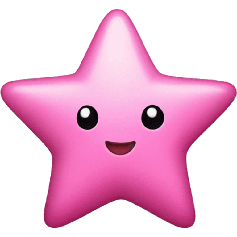 Cute pink star emoji