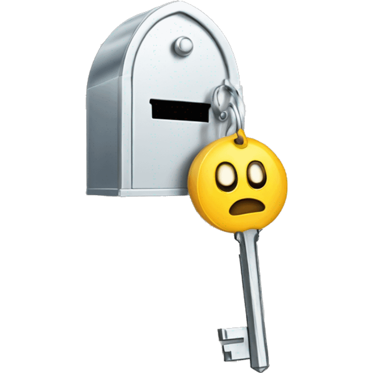 Keys hanging from letterbox  emoji