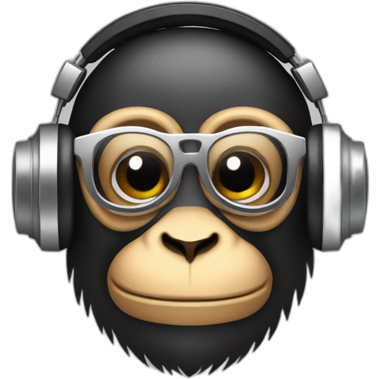 Dj monkey emoji