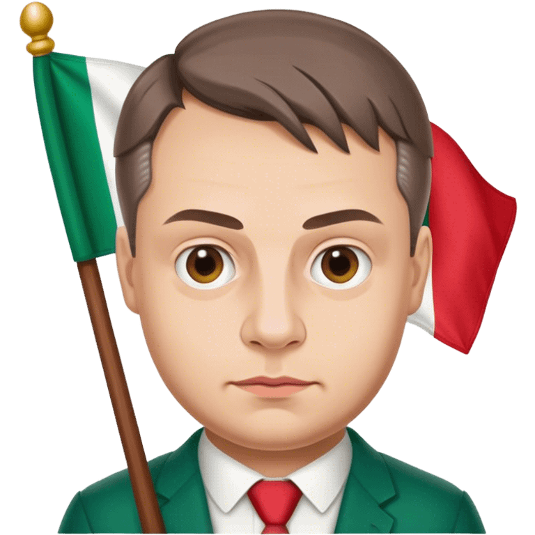 generate orban with hungarian flag in hands emoji