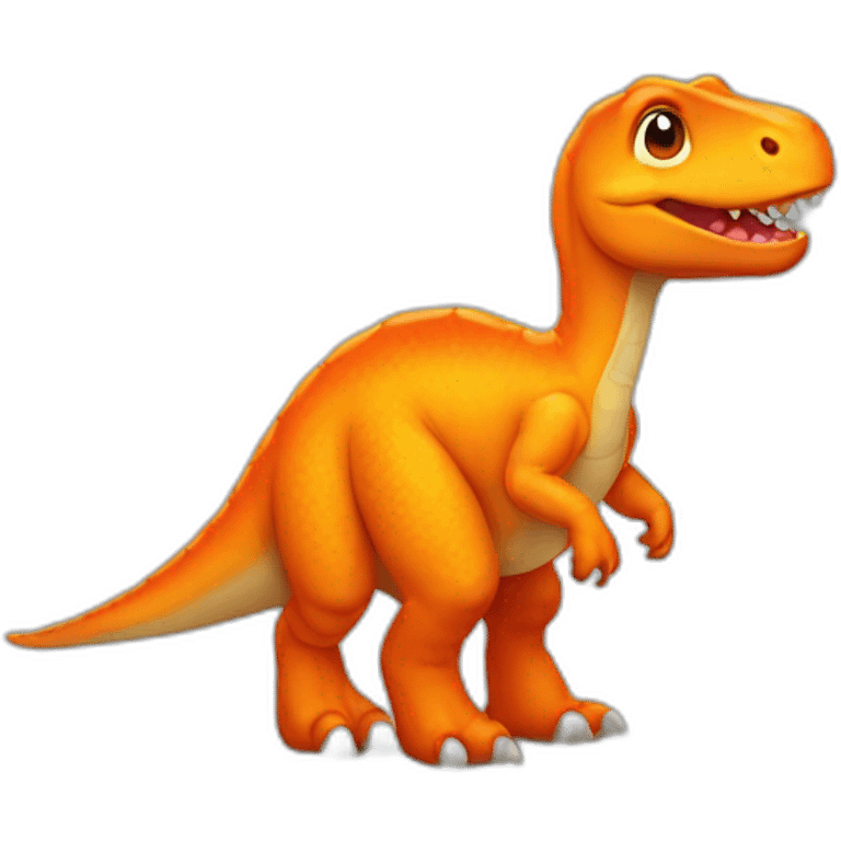 a little orange dinosaur emoji