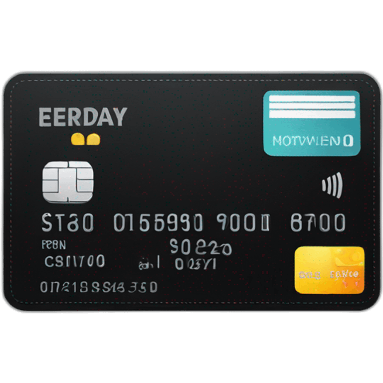 credit card black emoji