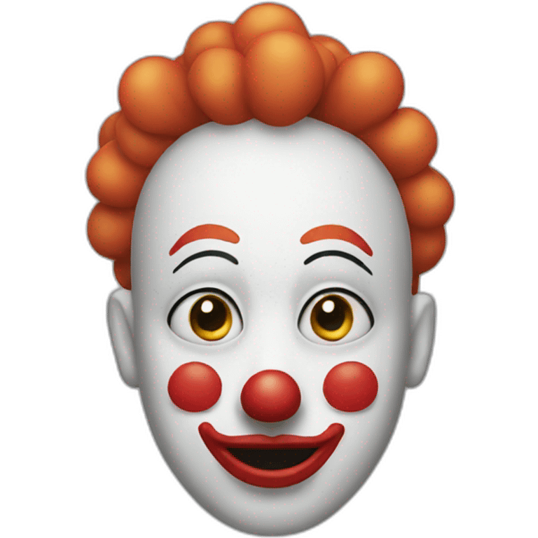 Clown with eyes crossed out emoji