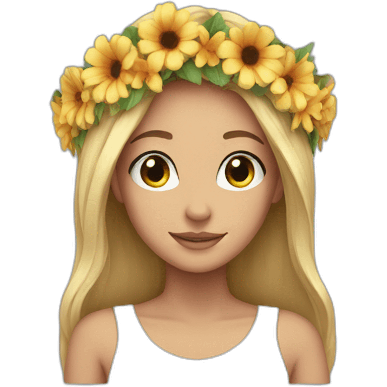 flower crown emoji