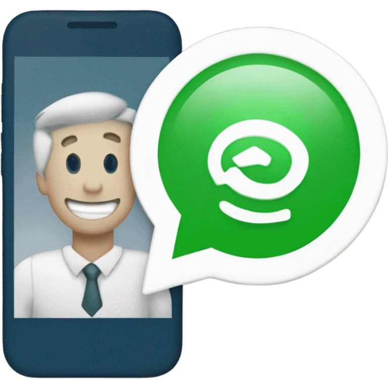 etiquette bleue de validation de compte whatsApp  emoji