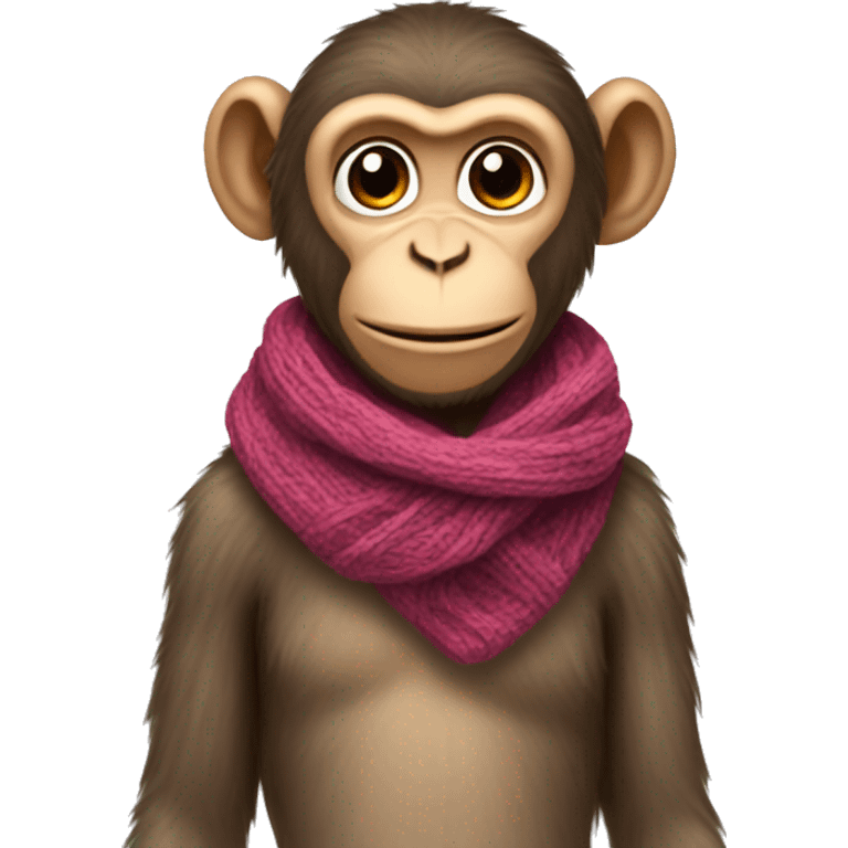 Monkey in scarf  emoji